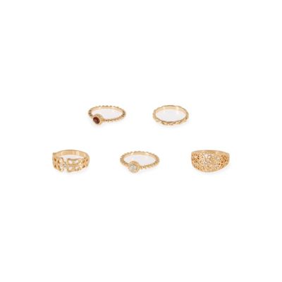 Gold tone rings pack